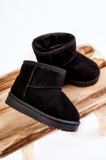 Kids' Warm-up Snow Boots Black Gooby 2