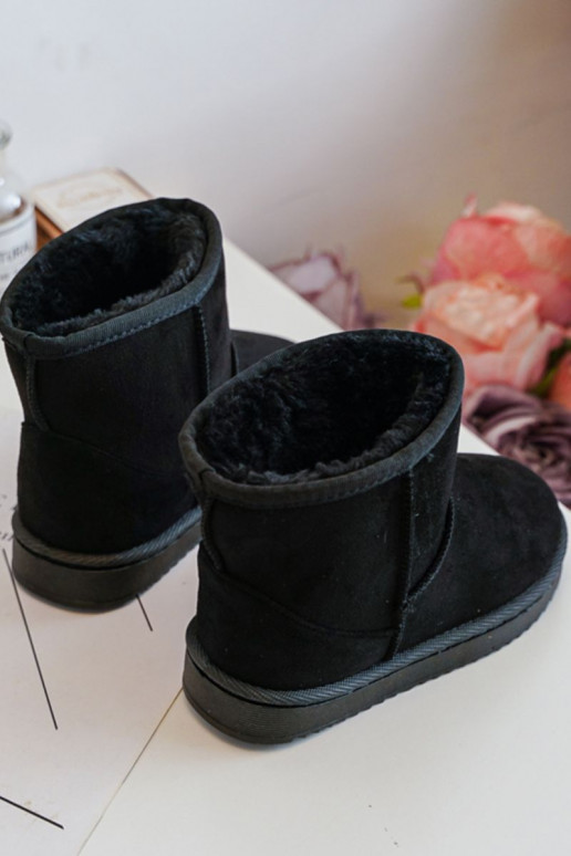 Kids' Warm-up Snow Boots Black Gooby