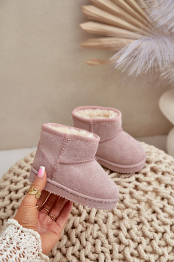 Warm children's winter boots pink Gooby