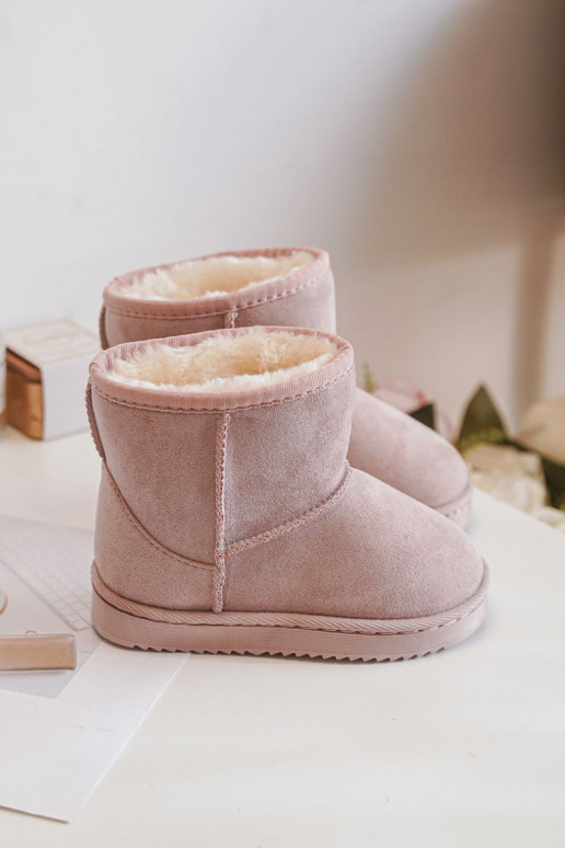 Warm children's winter boots pink Gooby