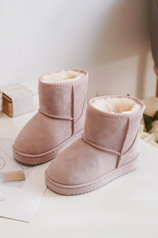 Warm children's winter boots pink Gooby