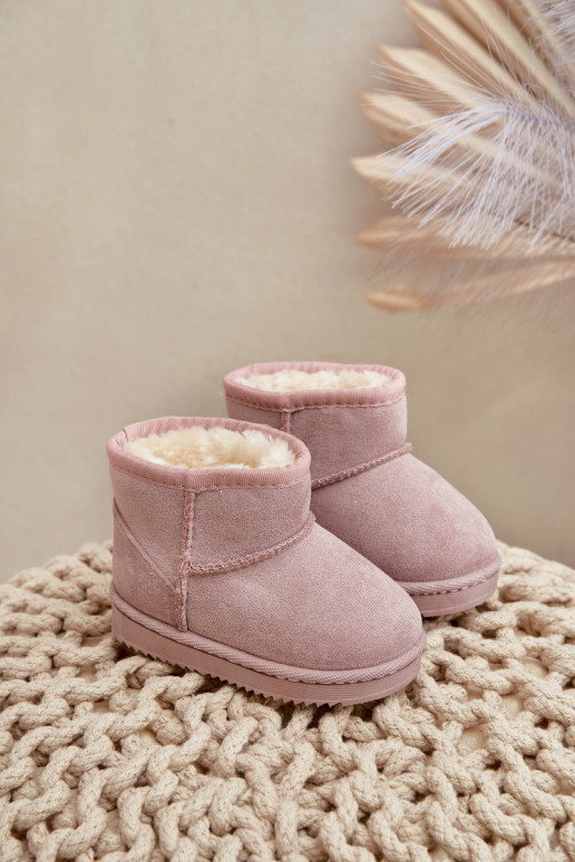 Warm children's winter boots pink Gooby