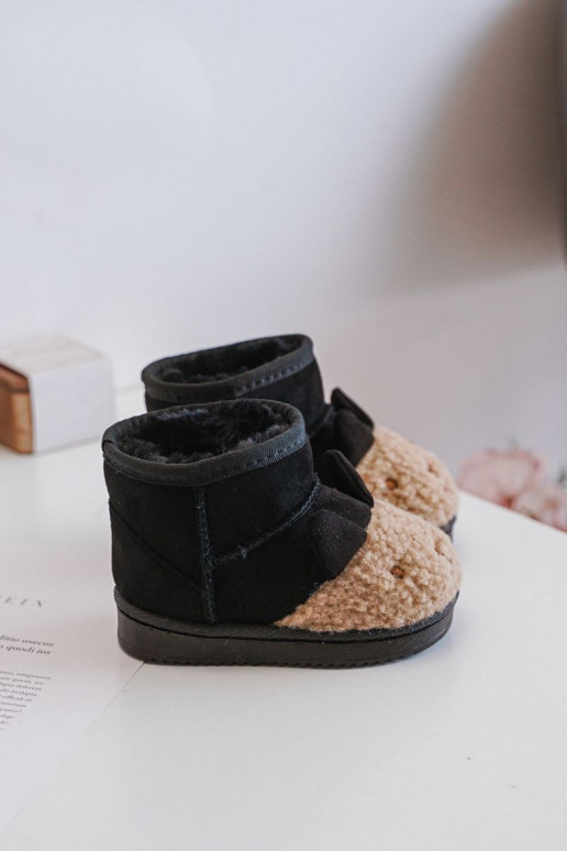 Insulated children's snow boots Lamy black Esandira