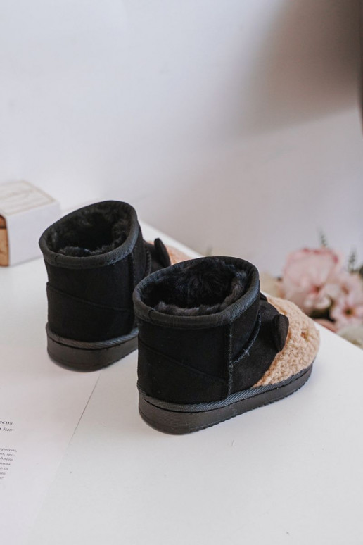 Insulated children's snow boots Lamy black Esandira