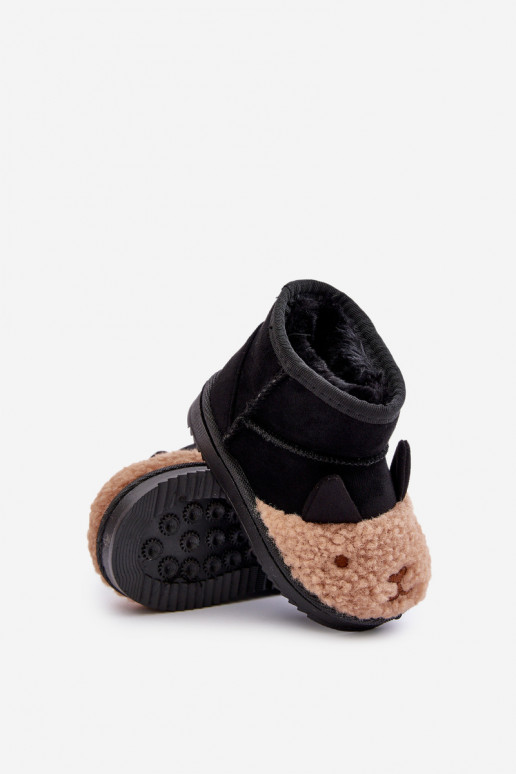 Insulated children's snow boots Lamy black Esandira