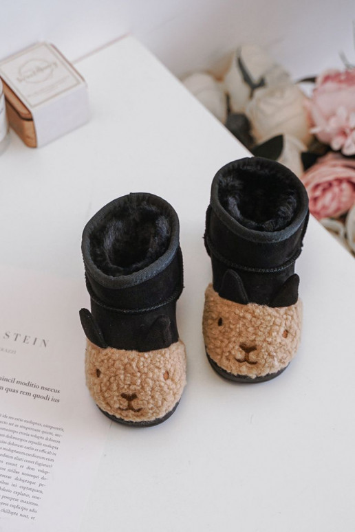 Insulated children's snow boots Lamy black Esandira