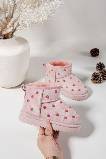 Children's Snow Boots with Strawberries Pink Gracina 2