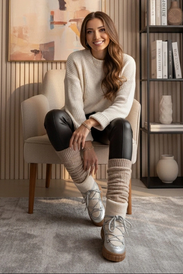 Srebrne śniegowce ocieplane... 2