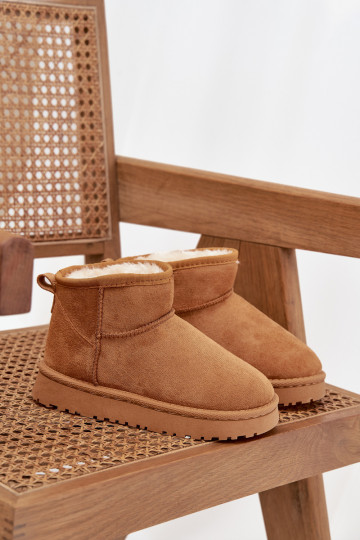 Children's Youth Snow Boots Lined with Fleece Camel Mireya 2