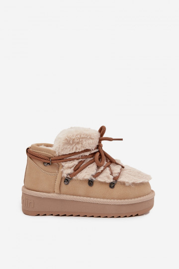 Children's Youth Snow Boots With Fur D Franklin DFSH370011 Beige 2
