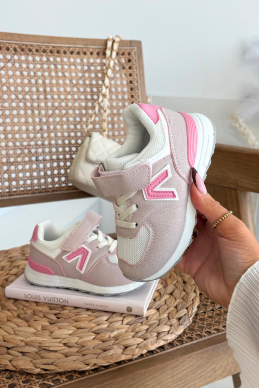 Children's Sports Sneakers with Velcro Pink Galisse