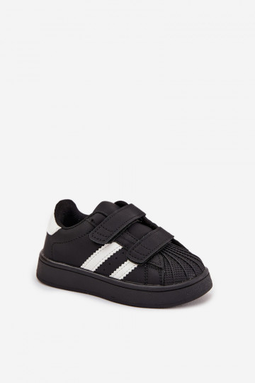 Dziecięce Buty Sportowe SneakersywithEko Skóry Czarne Renel