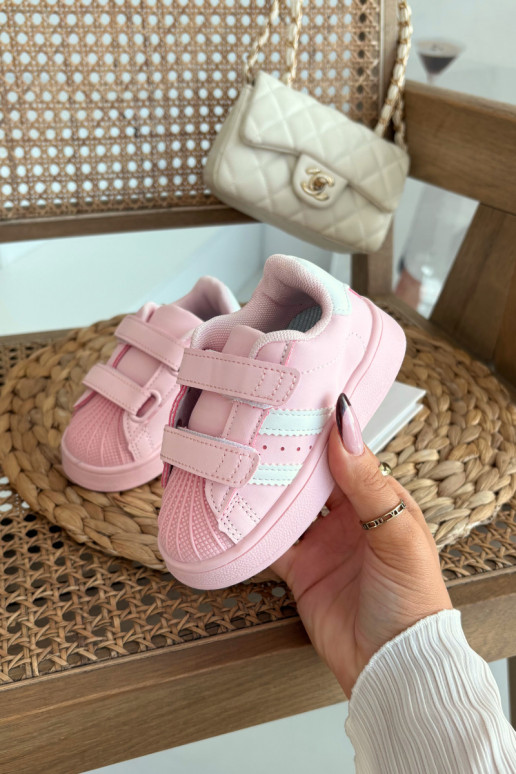 Children's Sports Shoes Sneakers Made of Eco Leather Pink Renel