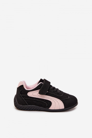 Children's Sport Shoes with Velcro Black Pink Perrin 2
