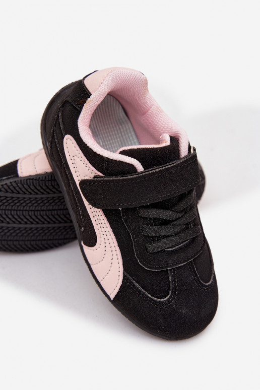 Children's Sport Shoes with Velcro Black Pink Perrin