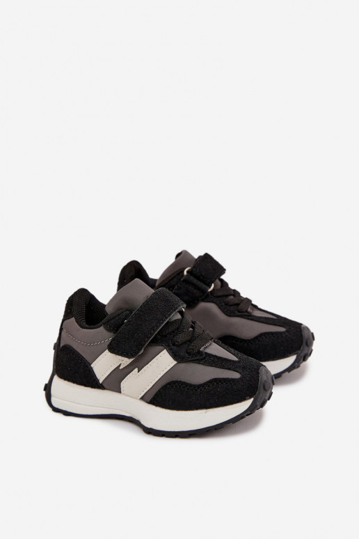 Children's Sport Shoes with Velcro Black Miranda