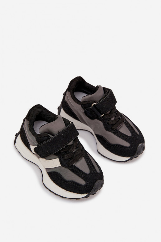 Children's Sport Shoes with Velcro Black Miranda