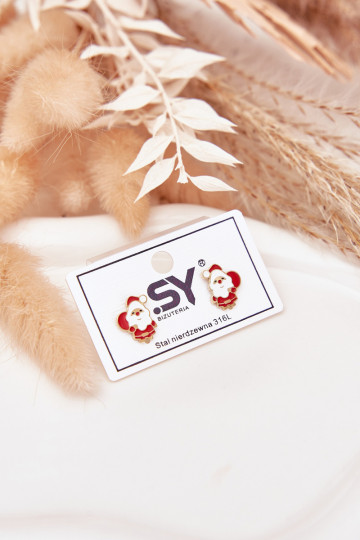 Santa Claus Earrings Made of Surgical Steel 2