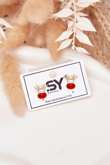 Reindeer Earrings made of Surgical Steel