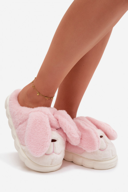 Furry Women's Slippers Bunny Pink Faylen
