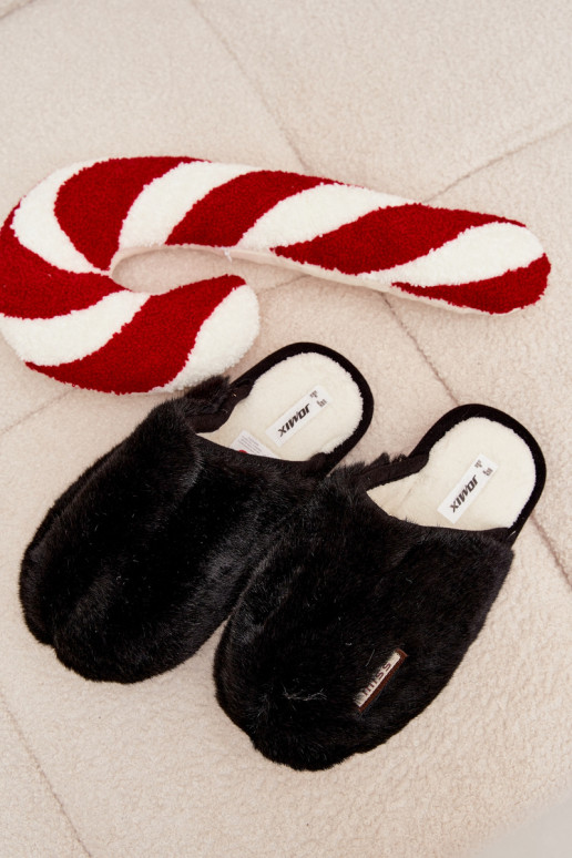 Furry Women's Slippers Black Belinna