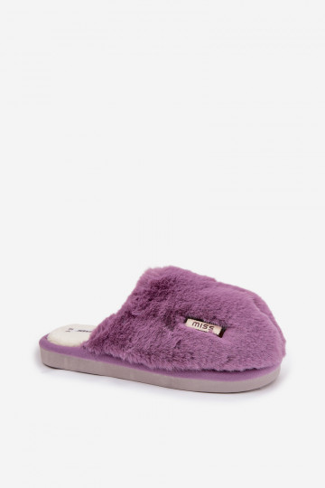 Furry Women's Slippers Purple Belinna 2