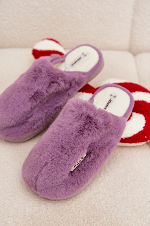 Furry Women's Slippers Purple Belinna