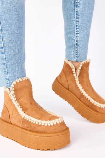 Brązowe śniegowce na... 2