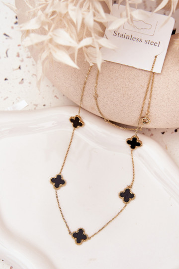 Łańcuszek Ze Stali Nierdzewnej Złoto-Czarny