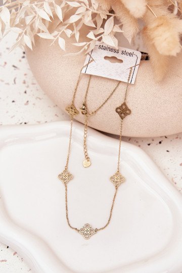 Necklace Made Of Stainless Steel Gold 2