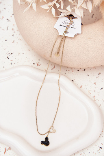 Stainless Steel Chain Mickey Mouse Gold