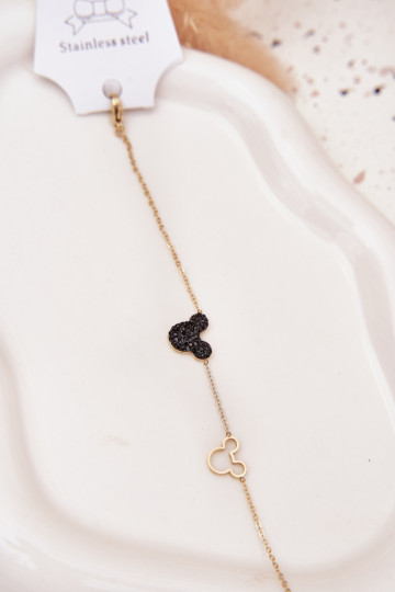 Stainless Steel Bracelet Mickey Mouse Gold 2