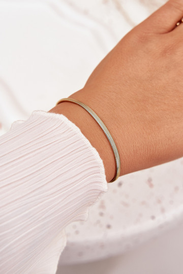 Gold Żmijka bracelet made of surgical steel
