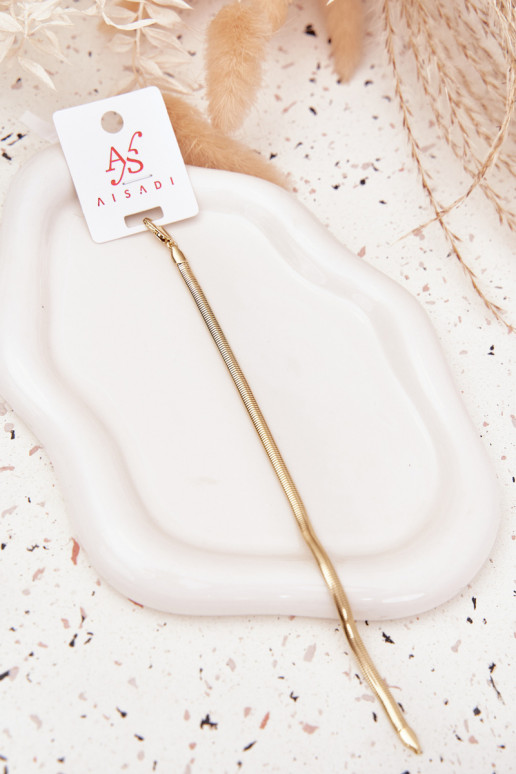 Gold Żmijka bracelet made of surgical steel