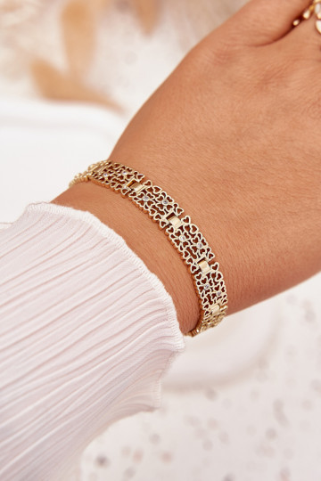 Women's bracelet made of surgical steel Gold