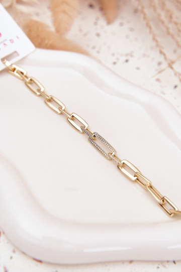 Women's bracelet chain of surgical steel gold 2