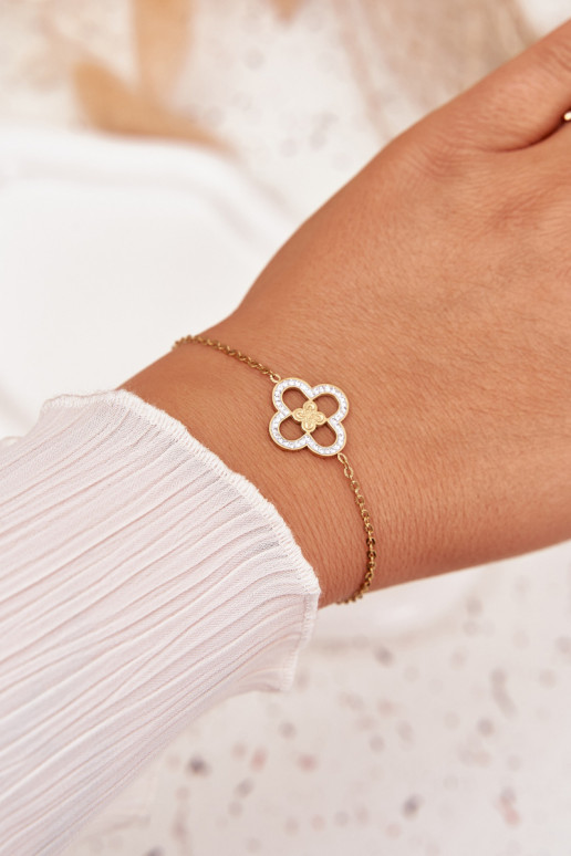 Women's Bracelet Made of Surgical Steel Gold