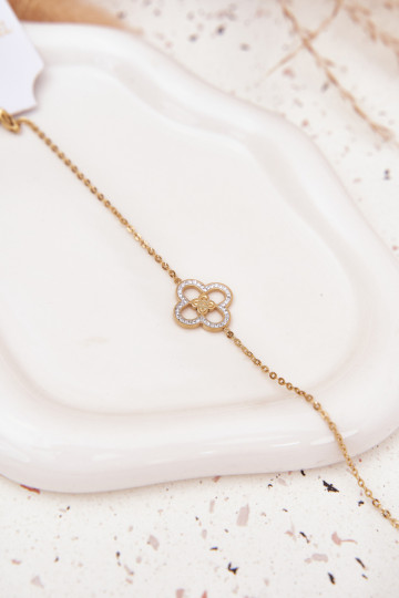 Bransoletka Damska Ze Stali Chirurgicznej Złota 2