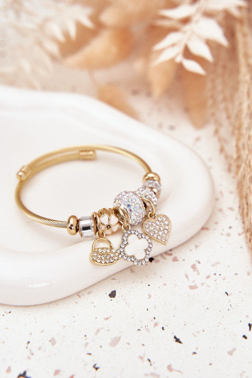 Women's Bracelet Charms Pink Silver Mouse