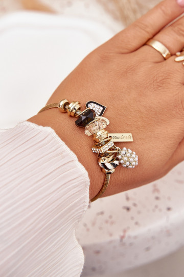 Bransoletka z Zawieszkami Charms Złota