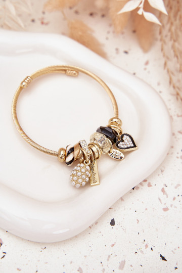 Women's Bracelet Charms Pink Silver Mouse 2