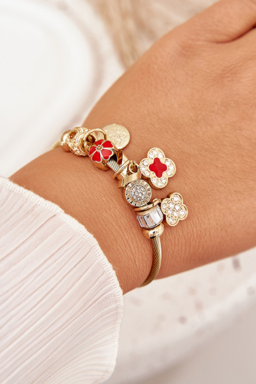 Bransoletka z Zawieszkami Charms Złota