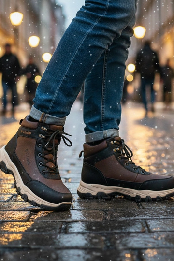 Brązowe trapery męskie...