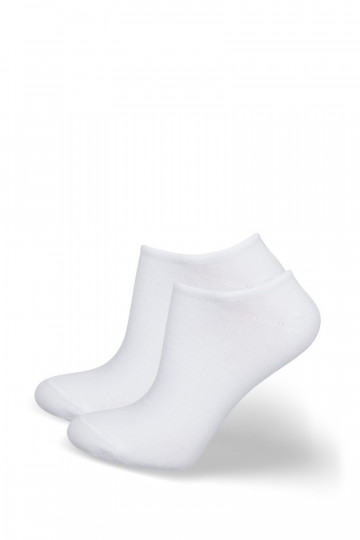 Men's Socks Ankle Socks STOP BCTERIA White