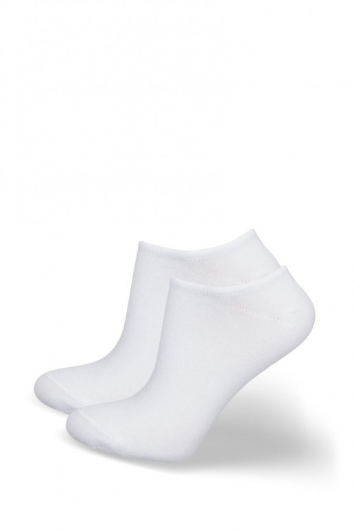 Men's Socks Ankle Socks STOP BCTERIA White