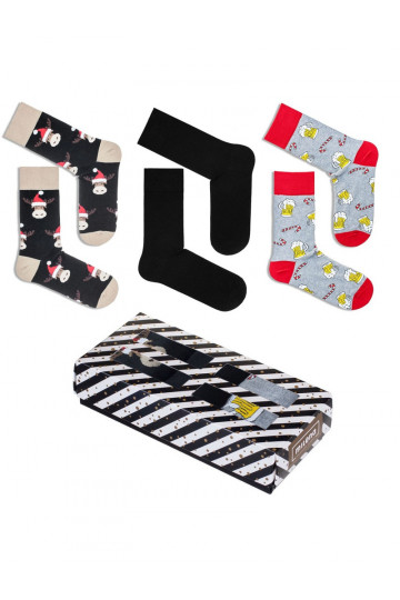 Christmas set socks 3 pairs men's in box 2
