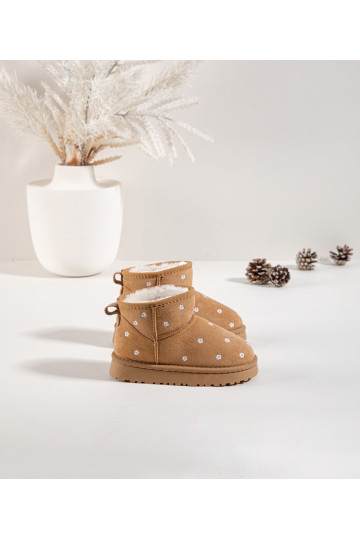 Children's snow boots decorated with flowers Camel Gracina 2