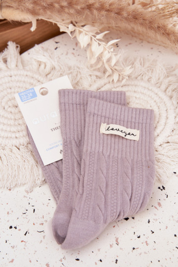 Warm Women's Wool Socks Gray 2