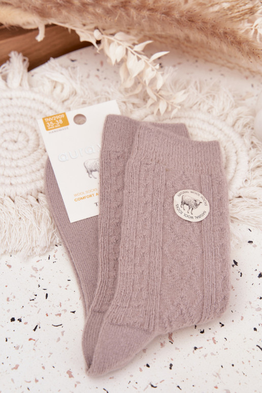 Women's Woolen Gray Socks