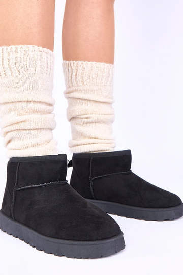 Czarne śniegowce ocieplane...